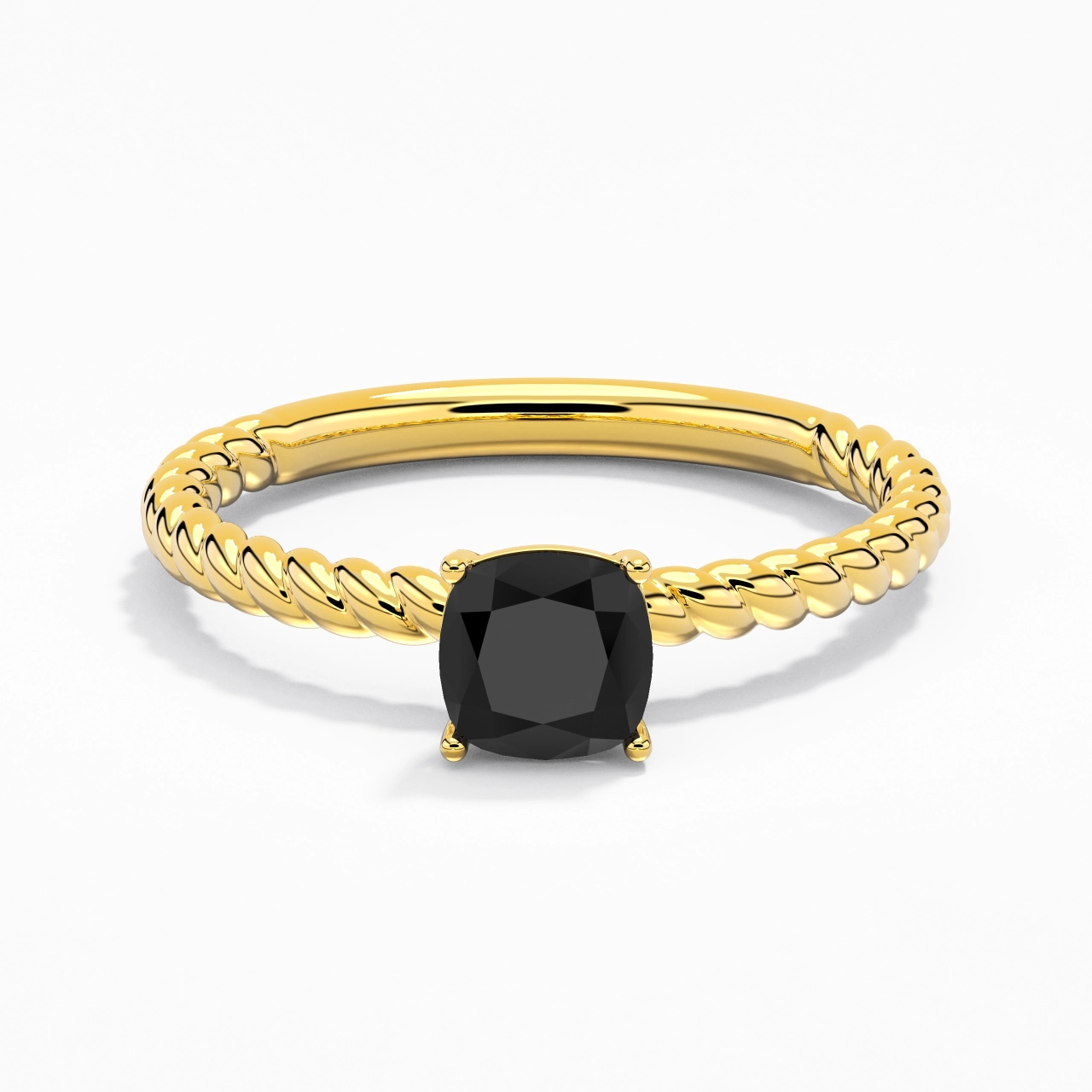 Modern Cushion 1.00ct Cubic Zirconia Engagement Ring