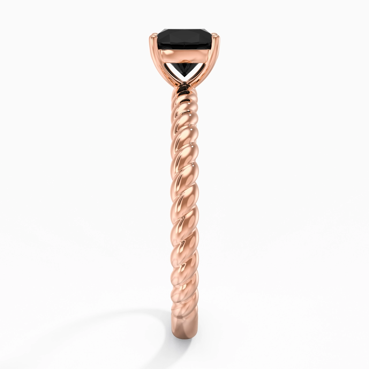 Modern Cushion 1.00ct Cubic Zirconia Engagement Ring