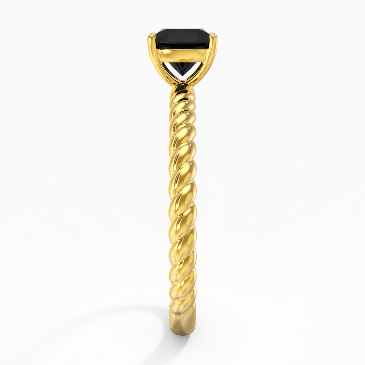 Modern Cushion 1.00ct Cubic Zirconia Engagement Ring