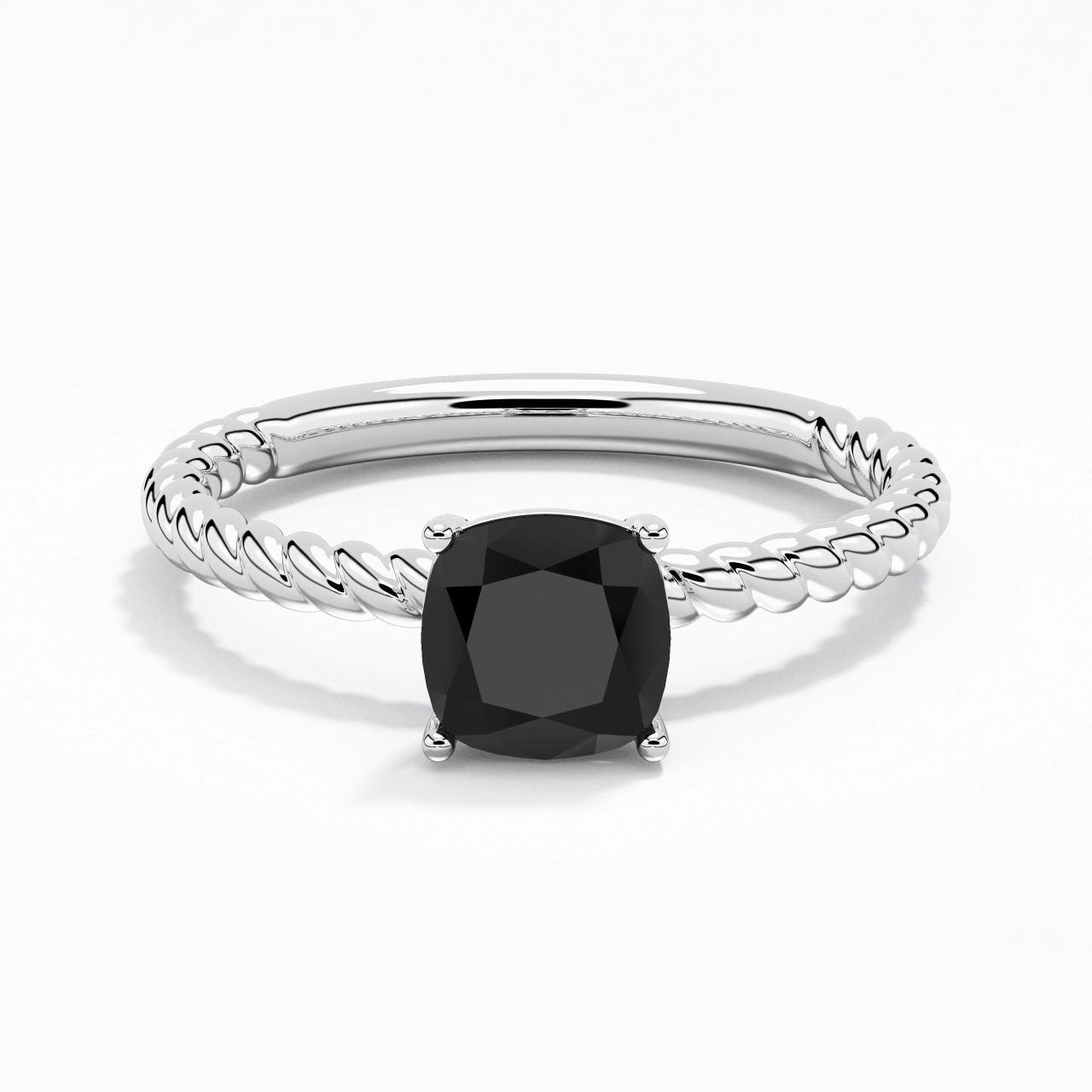 Modern Cushion 2.00ct Cubic Zirconia Engagement Ring