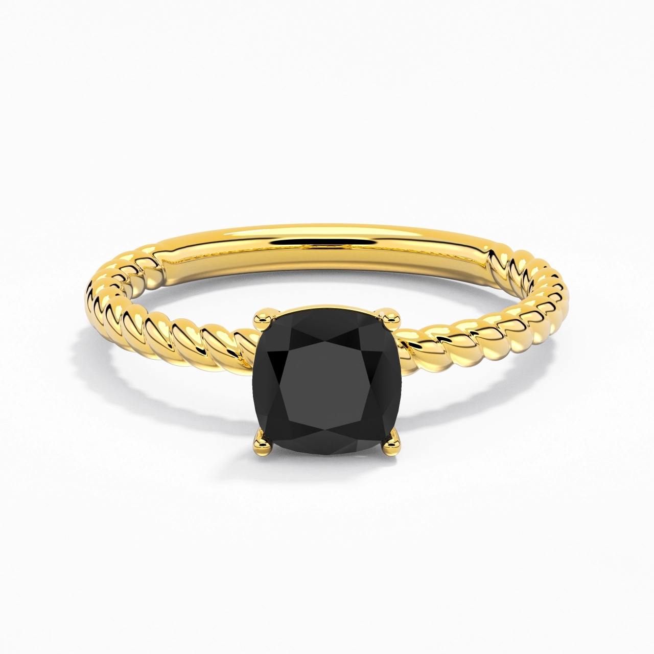 Modern Cushion 2.00ct Cubic Zirconia Engagement Ring