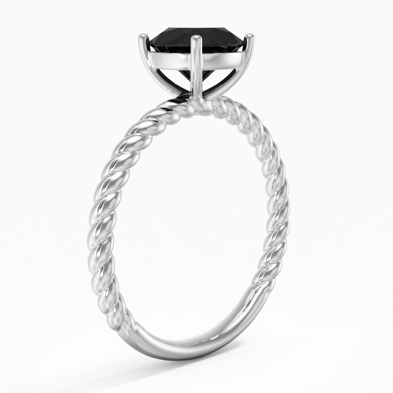 Modern Cushion 2.00ct Cubic Zirconia Engagement Ring