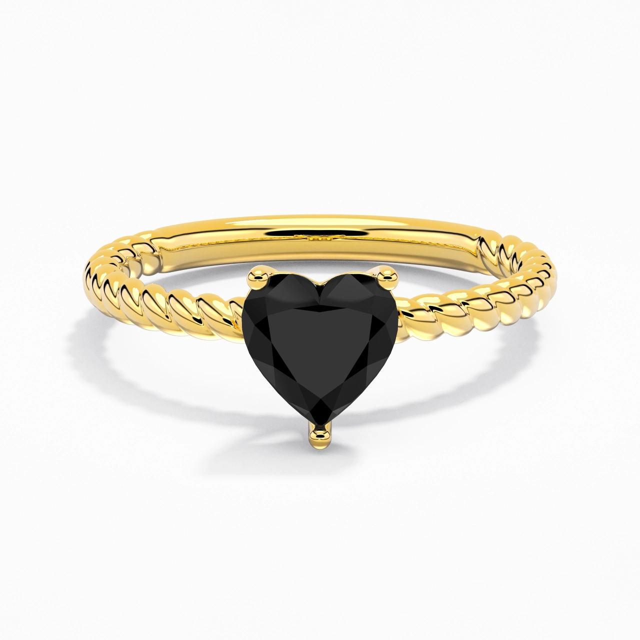 Modern Heart 1.50ct Cubic Zirconia Engagement Ring