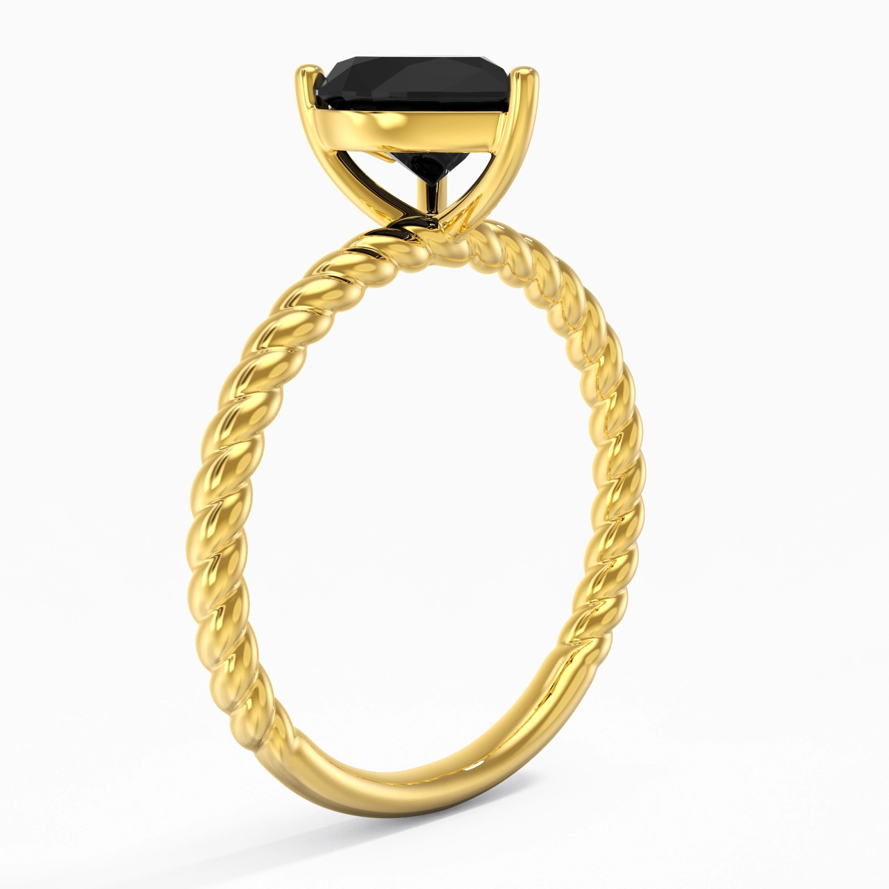 Modern Heart 1.50ct Cubic Zirconia Engagement Ring