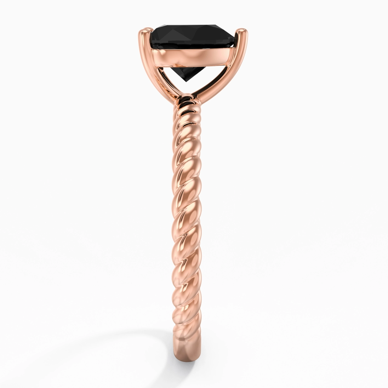 Modern Heart 1.50ct Cubic Zirconia Engagement Ring