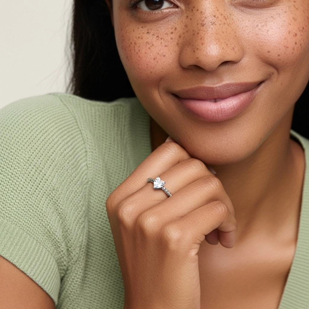 2.00ct Moissanite Bague de fiançailles Argent sterling 925