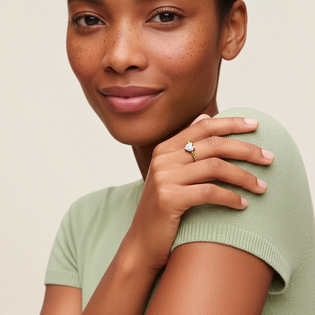 1.50ct Moissanite Bague de fiançailles Argent sterling 925