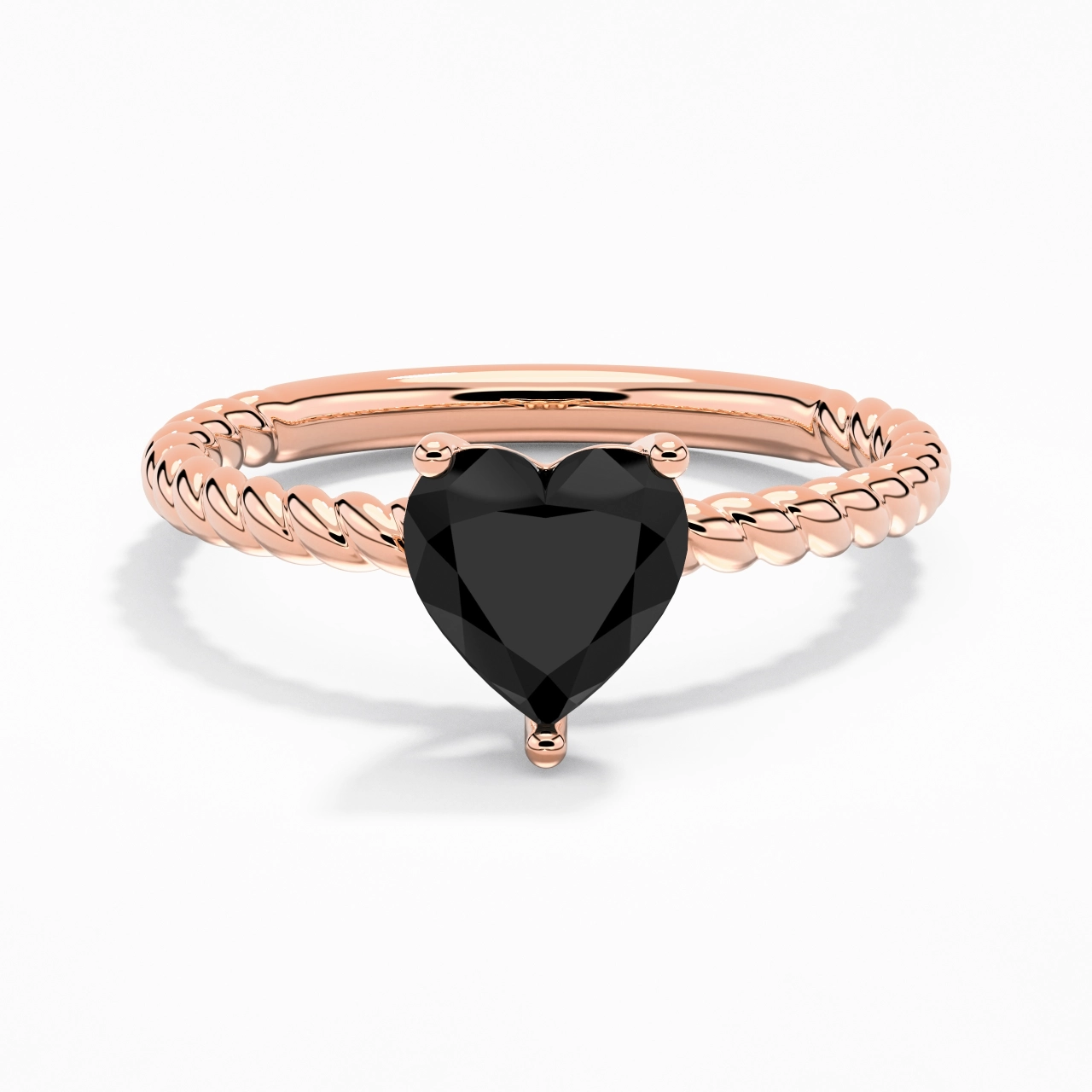 Modern Heart 2.00ct Cubic Zirconia Engagement Ring