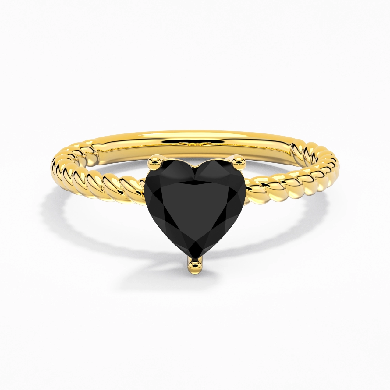 Modern Heart 2.00ct Cubic Zirconia Engagement Ring