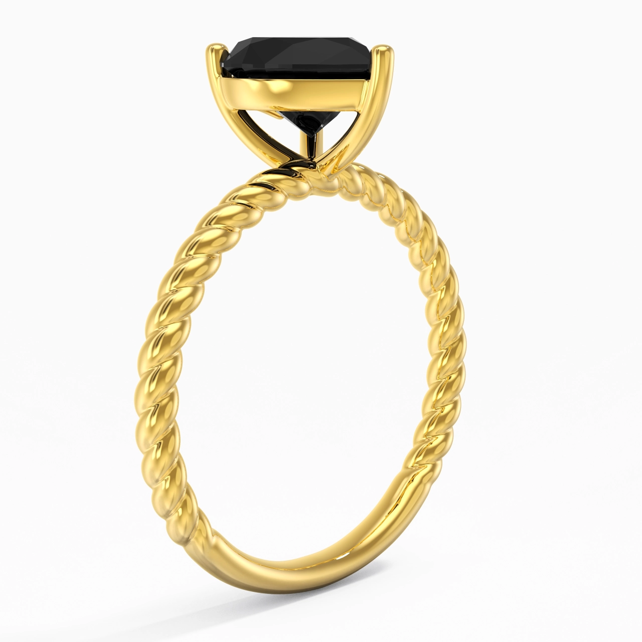 Modern Heart 2.00ct Cubic Zirconia Engagement Ring