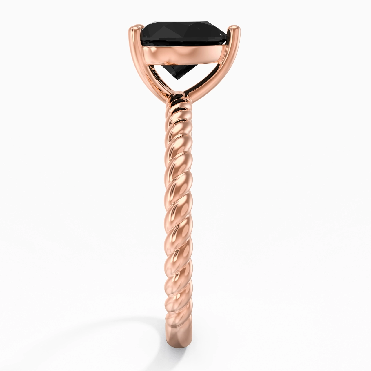 Modern Heart 2.00ct Cubic Zirconia Engagement Ring