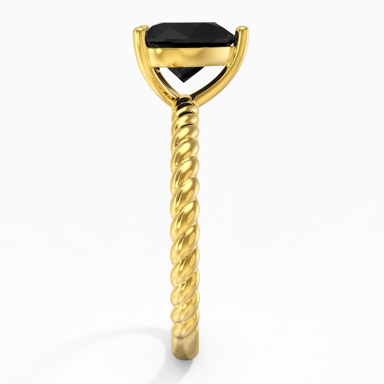 Modern Heart 2.00ct Cubic Zirconia Engagement Ring