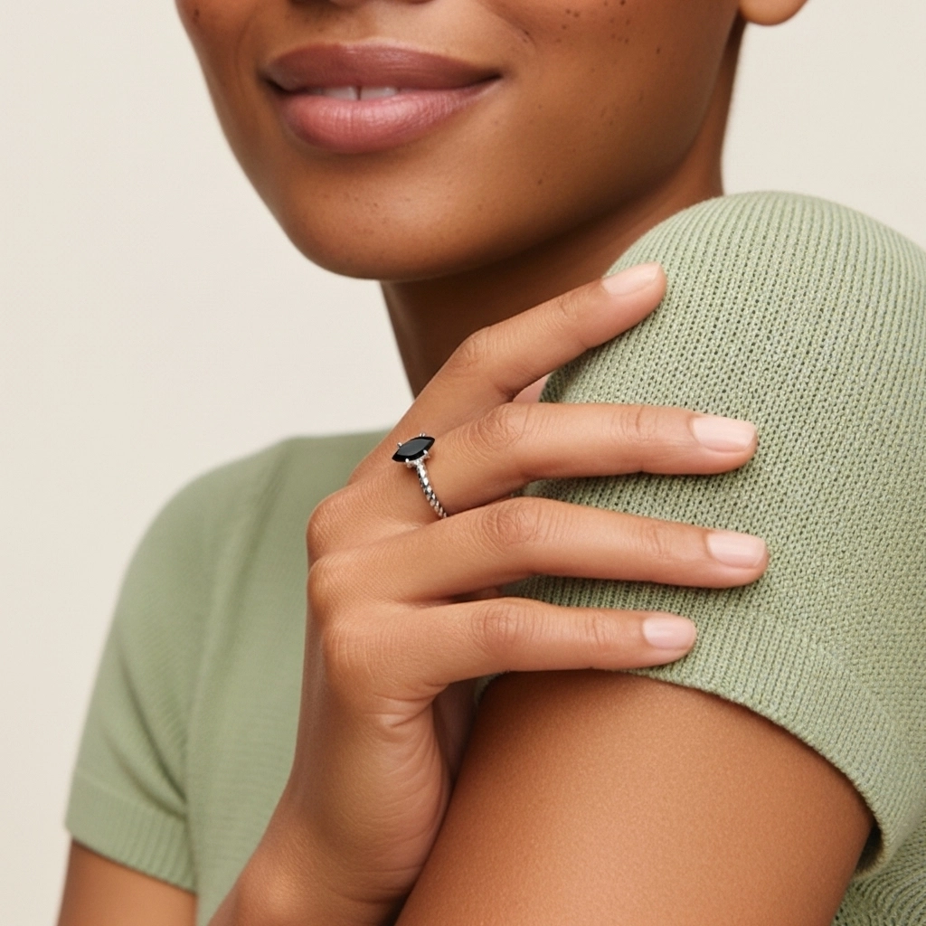 Modern Marquise 1.00ct Cubic Zirconia Engagement Ring