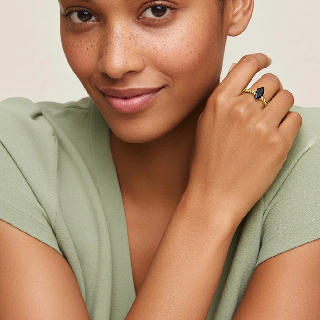 Modern Marquise 1.00ct Cubic Zirconia Engagement Ring