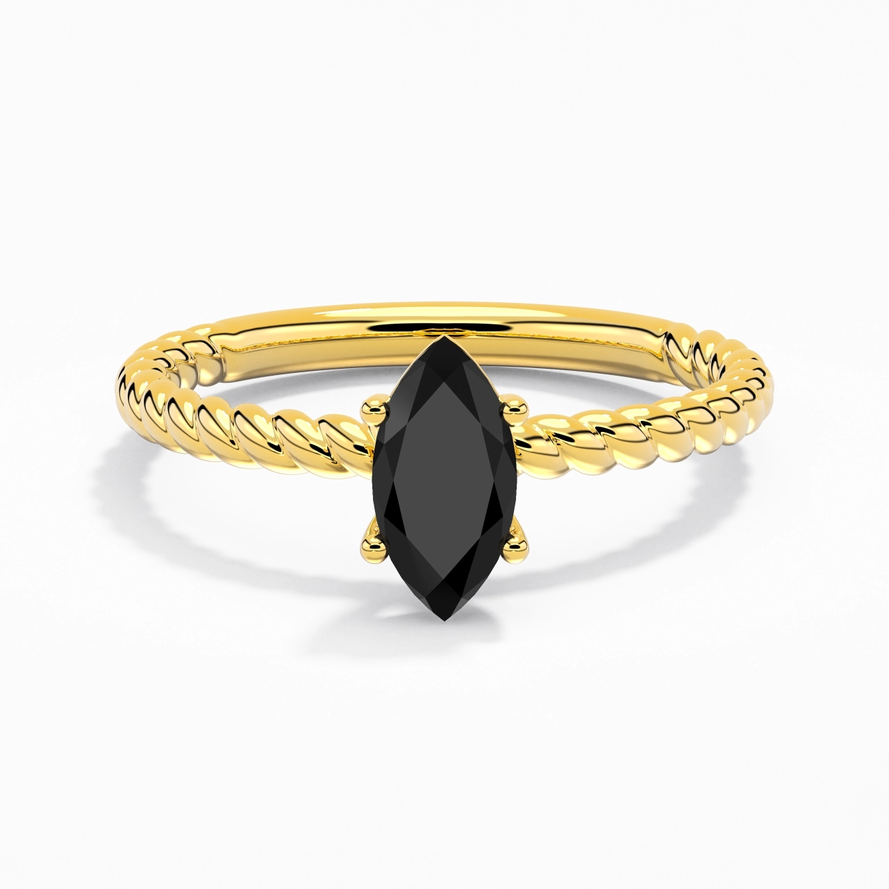 Modern Marquise 1.00ct Cubic Zirconia Engagement Ring