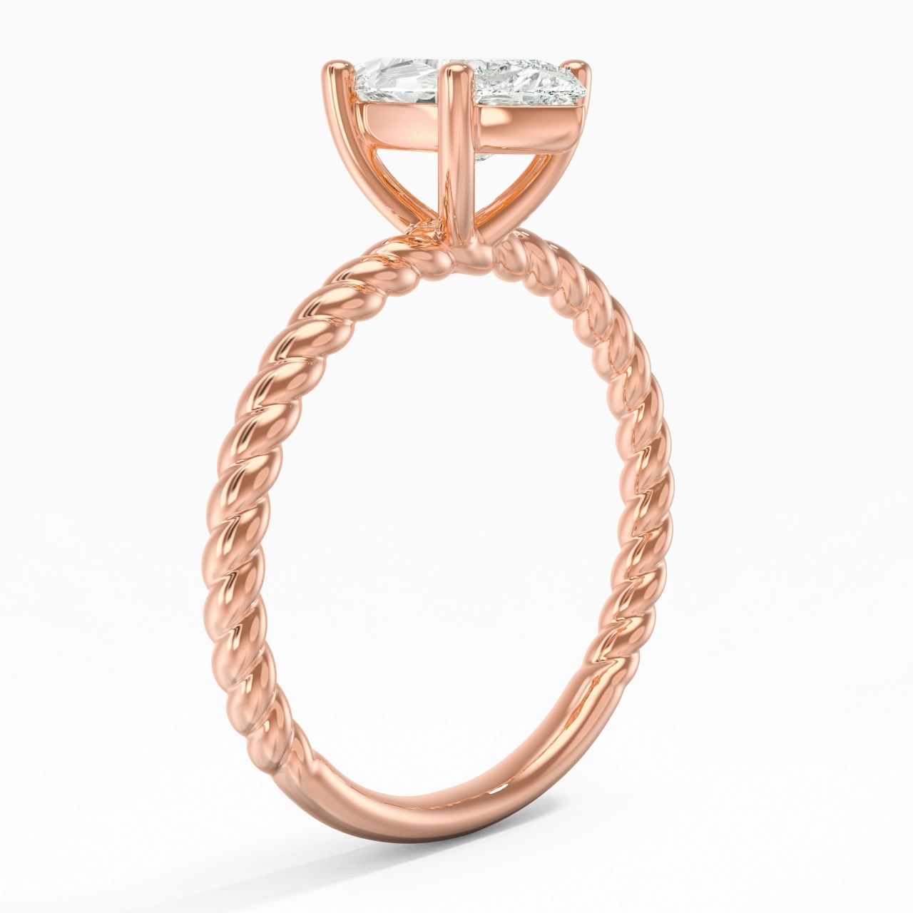 Moderne Marquise 2.00ct Moissanite Bague de fiançailles
