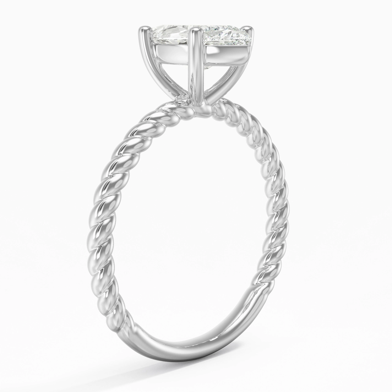 Modern Marquise 2.00ct Moissanite Engagement Ring