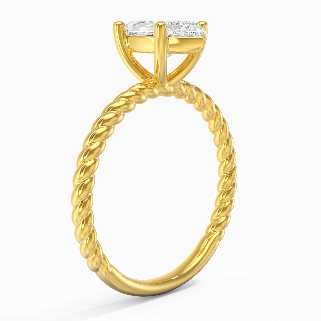 Modern Marquise 2.00ct Moissanite Engagement Ring