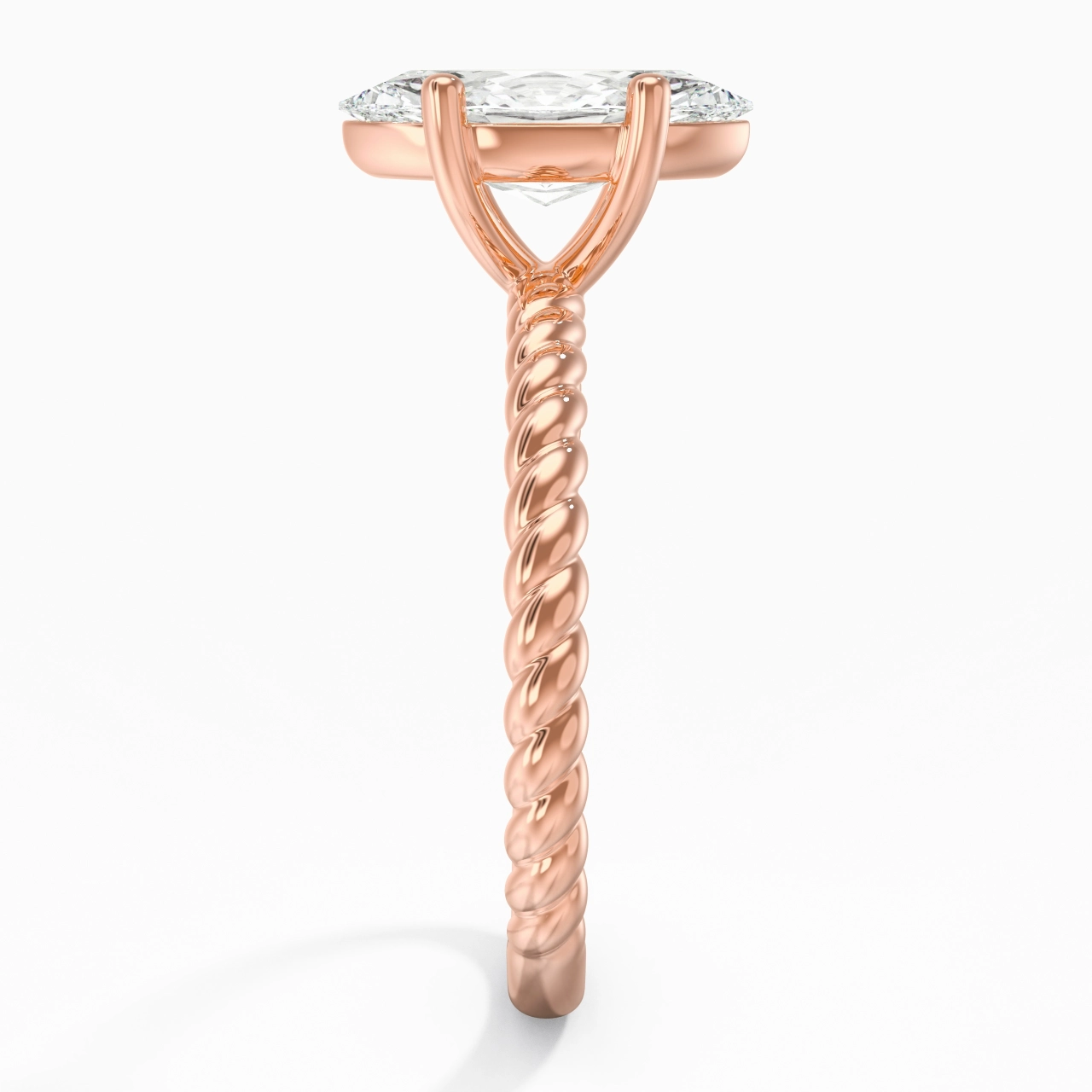 Moderne Marquise 2.00ct Moissanite Bague de fiançailles
