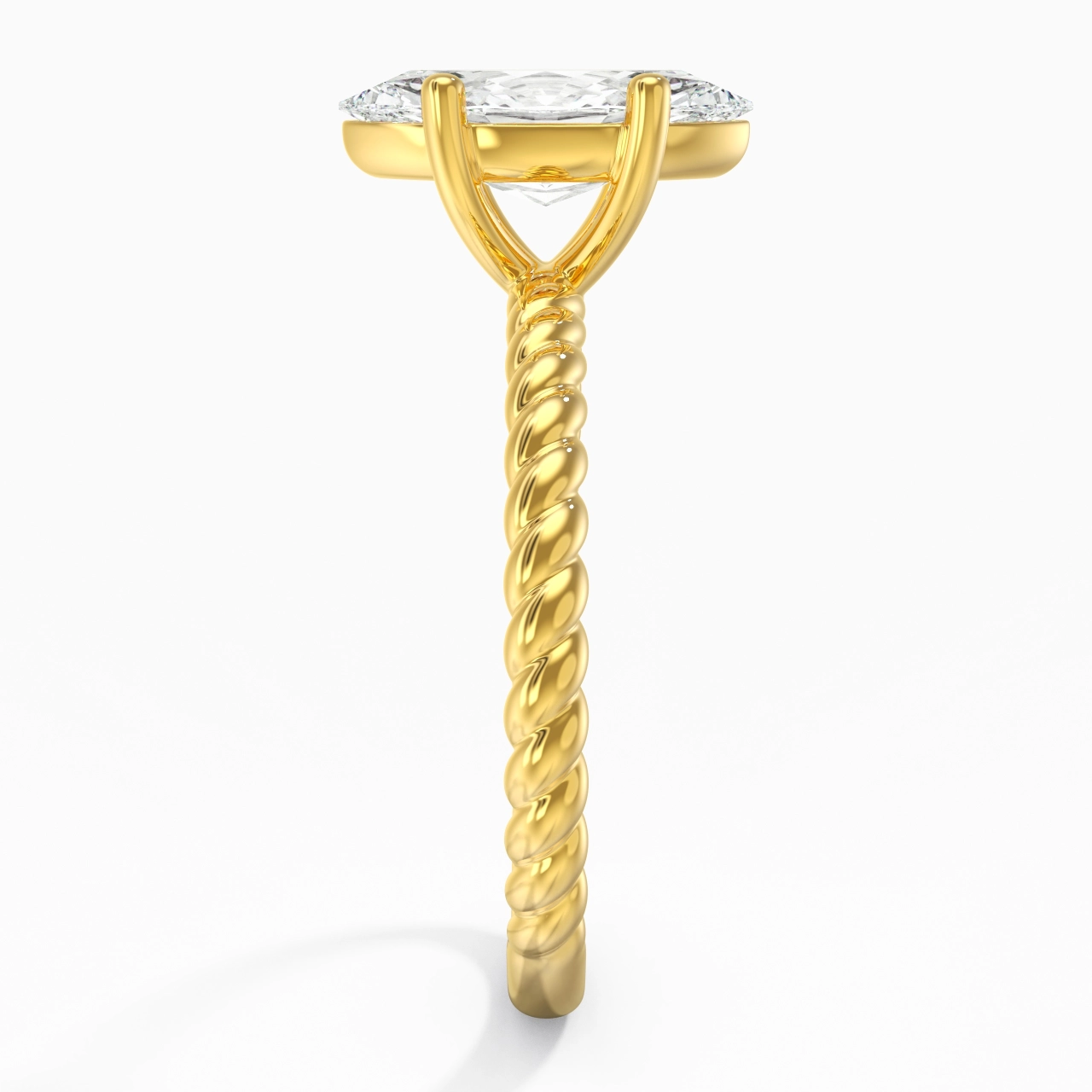 Modern Marquise 2.00ct Moissanite Engagement Ring