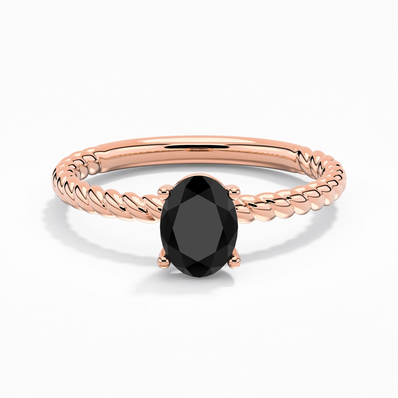 Modern Oval 1.50ct Cubic Zirconia Engagement Ring