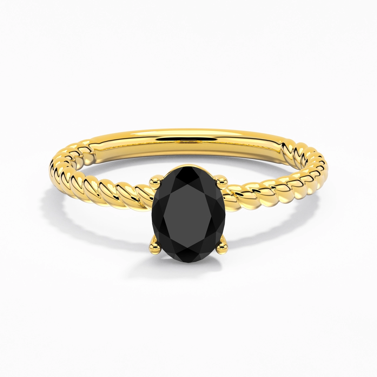 Modern Oval 1.50ct Cubic Zirconia Engagement Ring