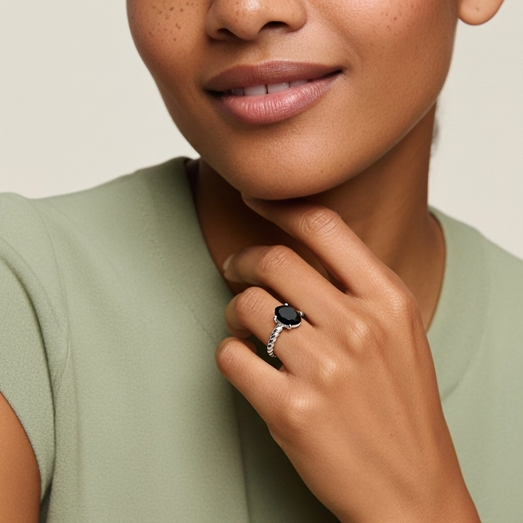 Modern Oval 1.00ct Cubic Zirconia Engagement Ring