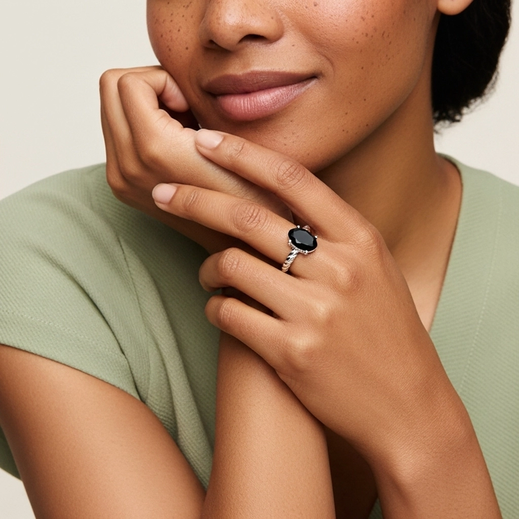 Modern Oval 1.00ct Cubic Zirconia Engagement Ring