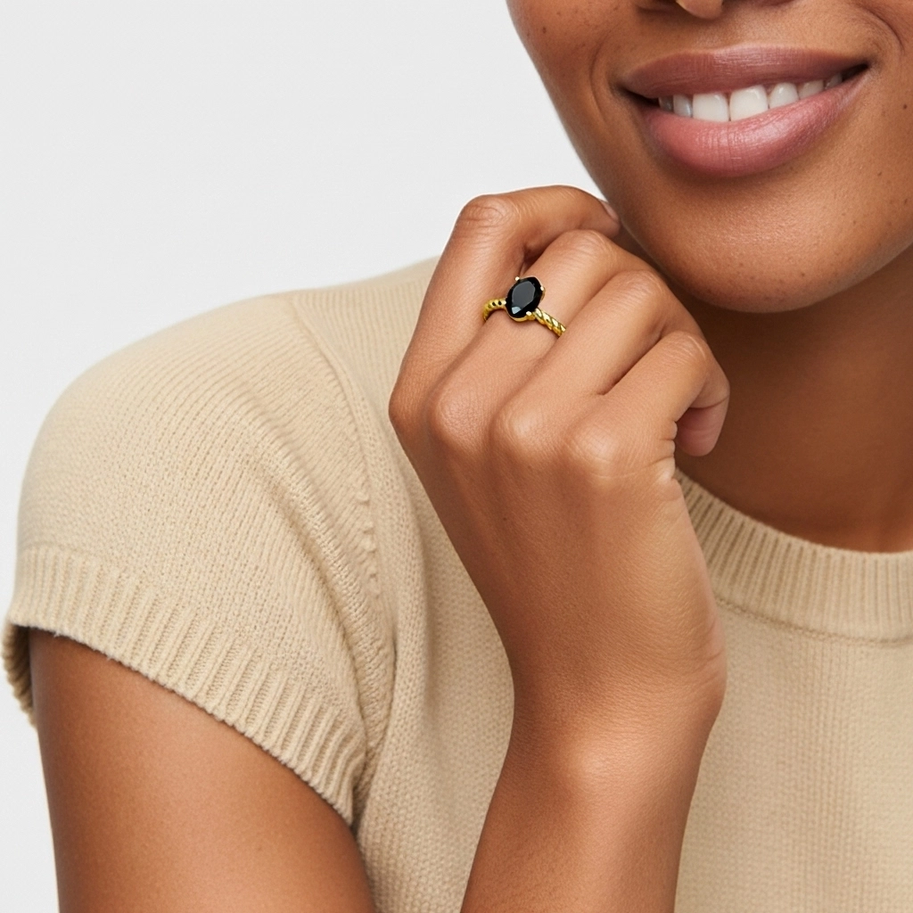 Modern Oval 1.00ct Cubic Zirconia Engagement Ring