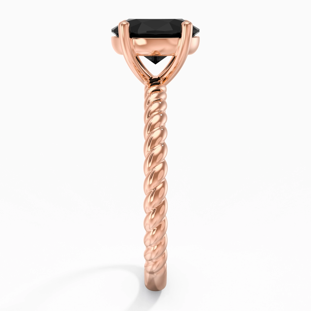 Modern Oval 2.00ct Cubic Zirconia Engagement Ring