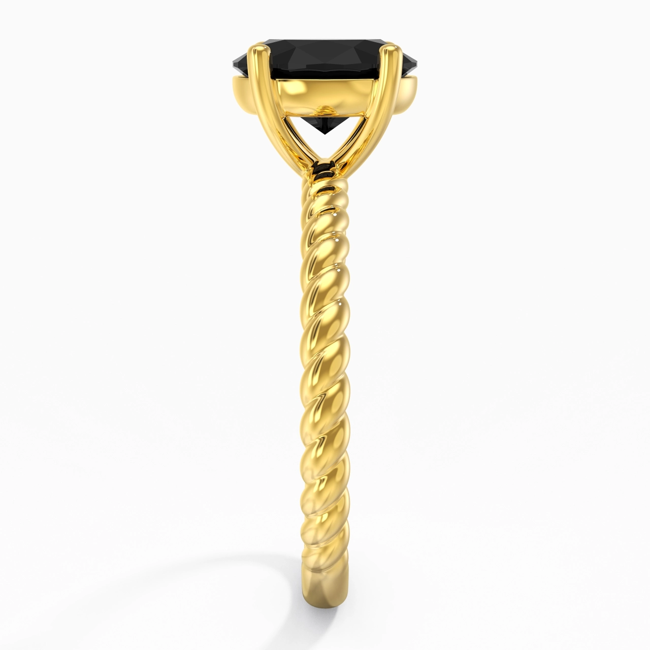 Modern Oval 2.00ct Cubic Zirconia Engagement Ring