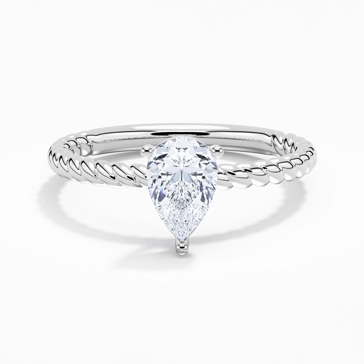 1.50ct Moissanite Engagement Ring 925 Sterling Silver