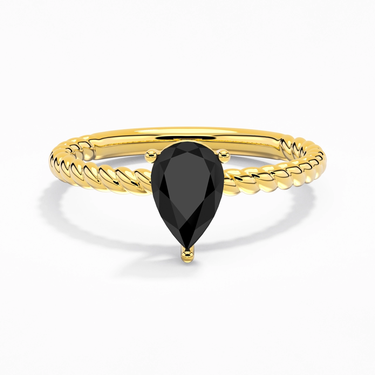 Modern Pear 1.50ct Cubic Zirconia Engagement Ring
