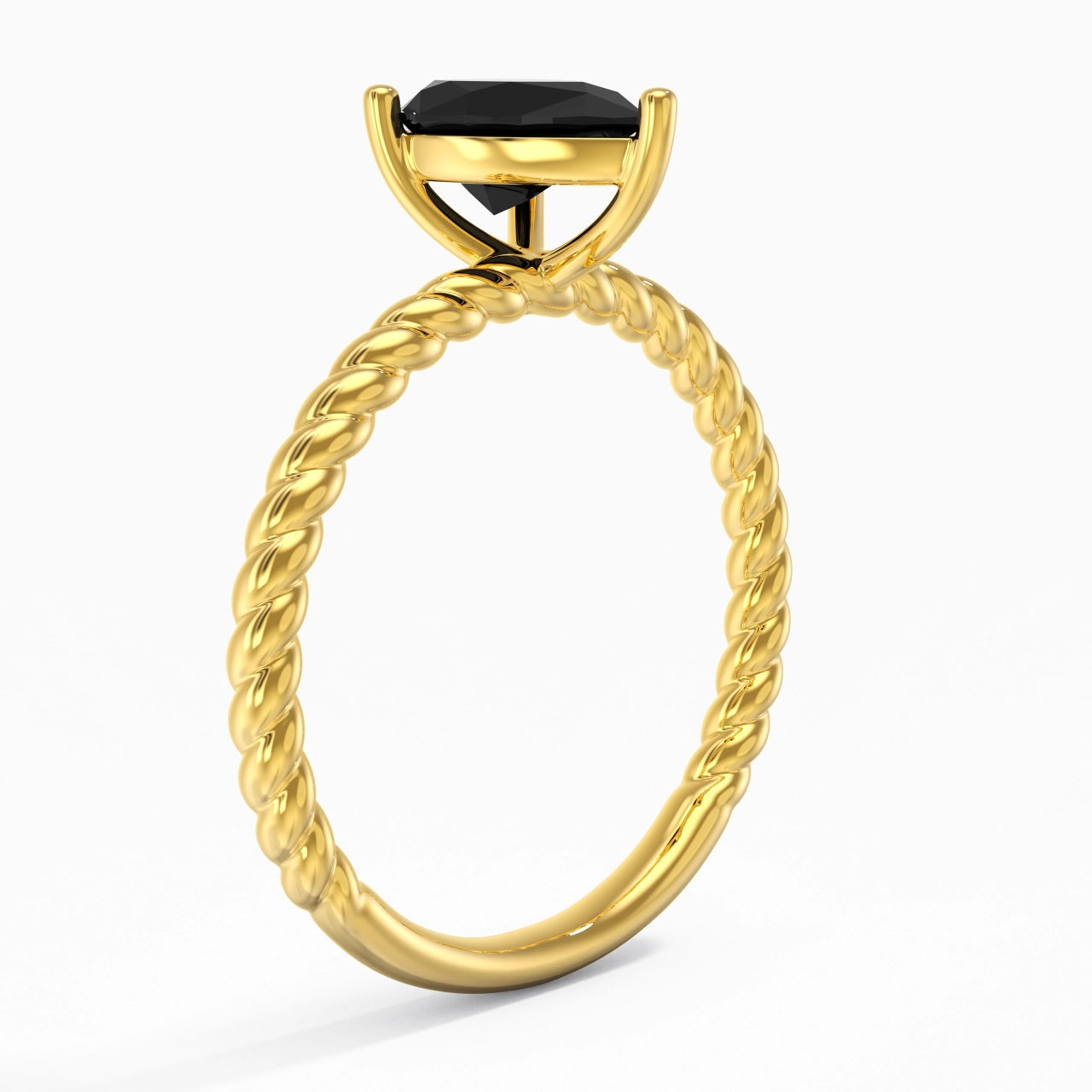 Modern Pear 1.50ct Cubic Zirconia Engagement Ring