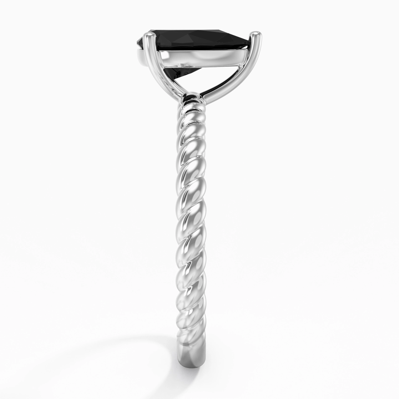 Modern Pear 1.50ct Cubic Zirconia Engagement Ring