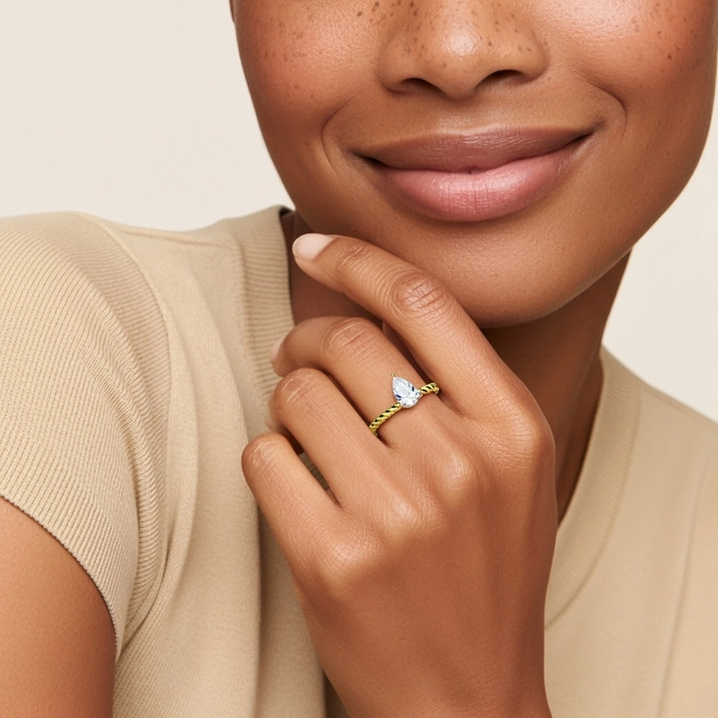 1.50ct Moissanite Engagement Ring 925 Sterling Silver