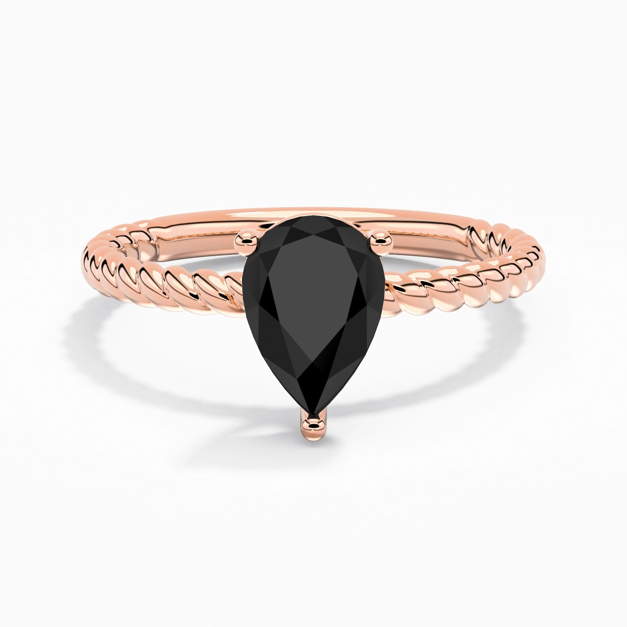 Modern Pear 2.00ct Cubic Zirconia Engagement Ring