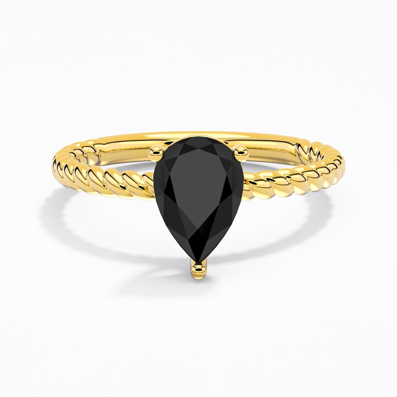Modern Pear 2.00ct Cubic Zirconia Engagement Ring