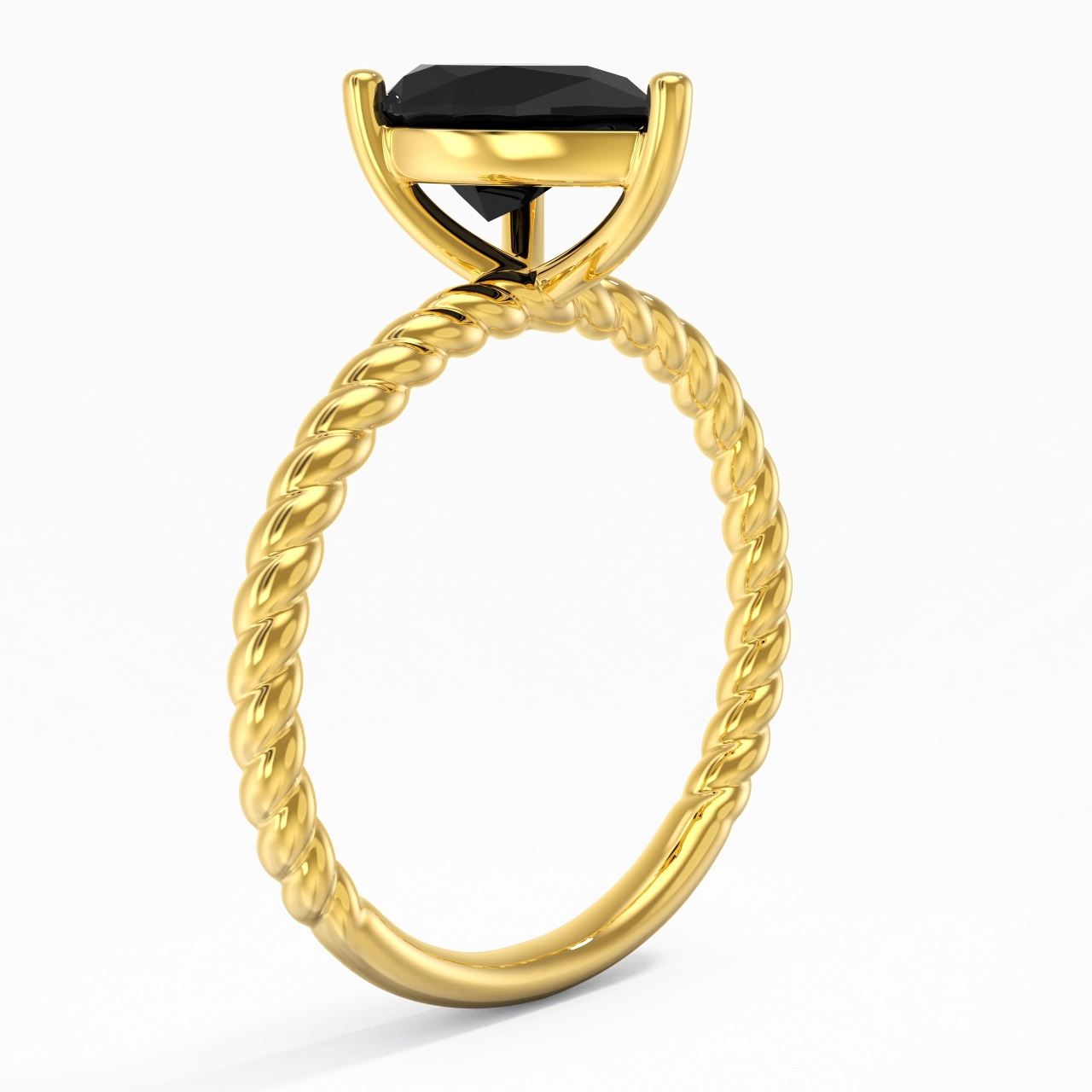 Modern Pear 2.00ct Cubic Zirconia Engagement Ring
