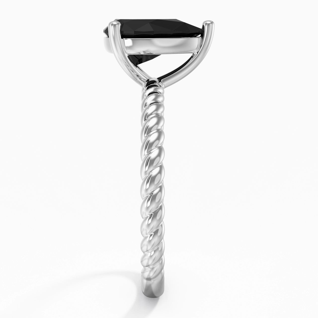 Modern Pear 2.00ct Cubic Zirconia Engagement Ring