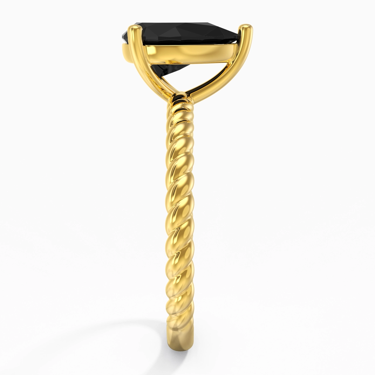 Modern Pear 2.00ct Cubic Zirconia Engagement Ring