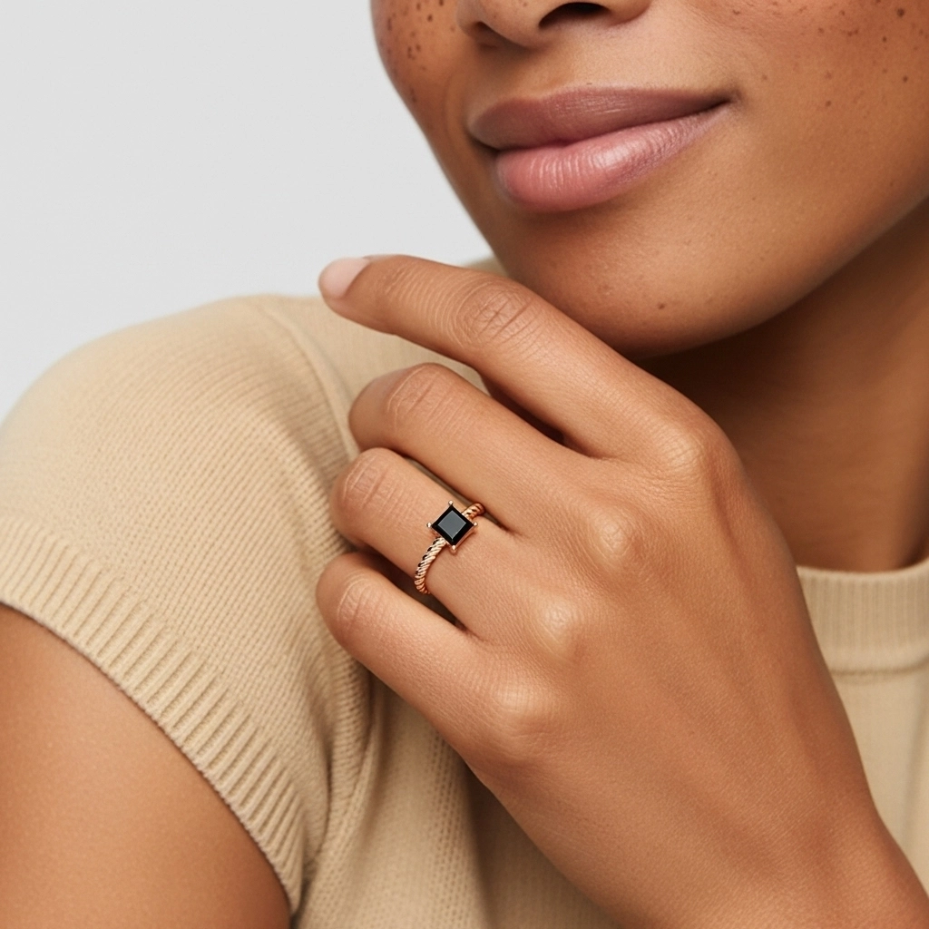 Modern Princess 1.00ct Cubic Zirconia Engagement Ring