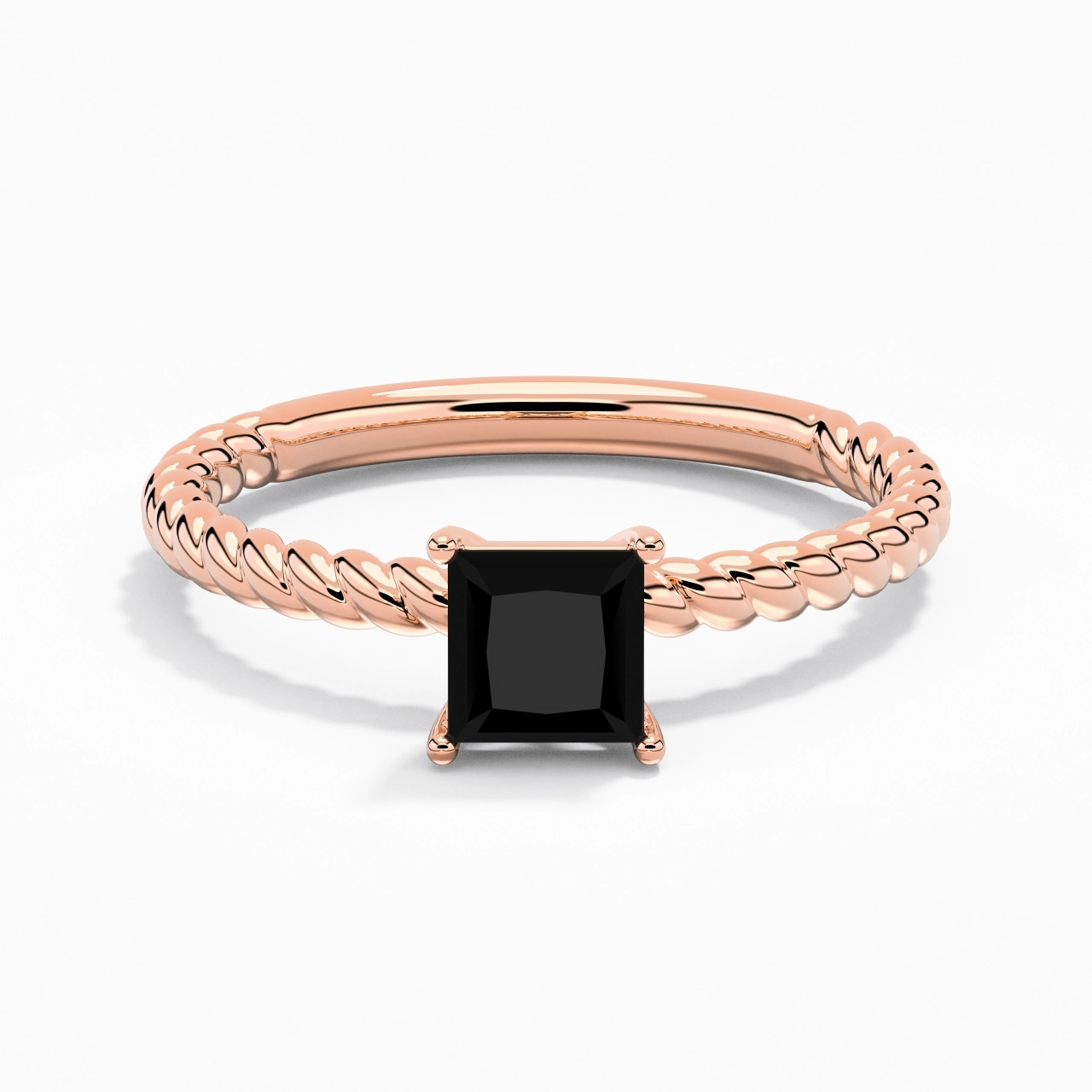 Modern Princess 1.00ct Cubic Zirconia Engagement Ring