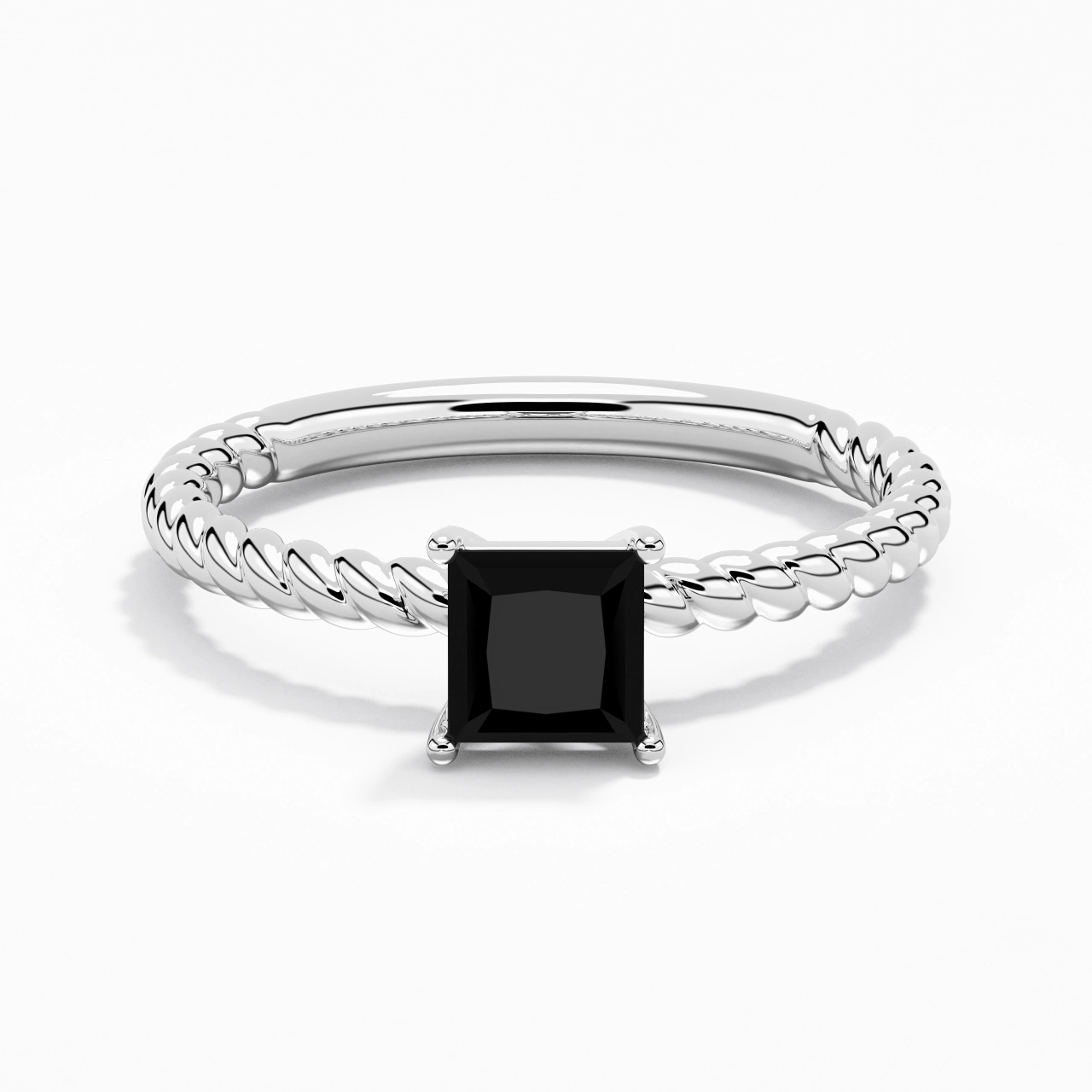 Modern Princess 1.00ct Cubic Zirconia Engagement Ring