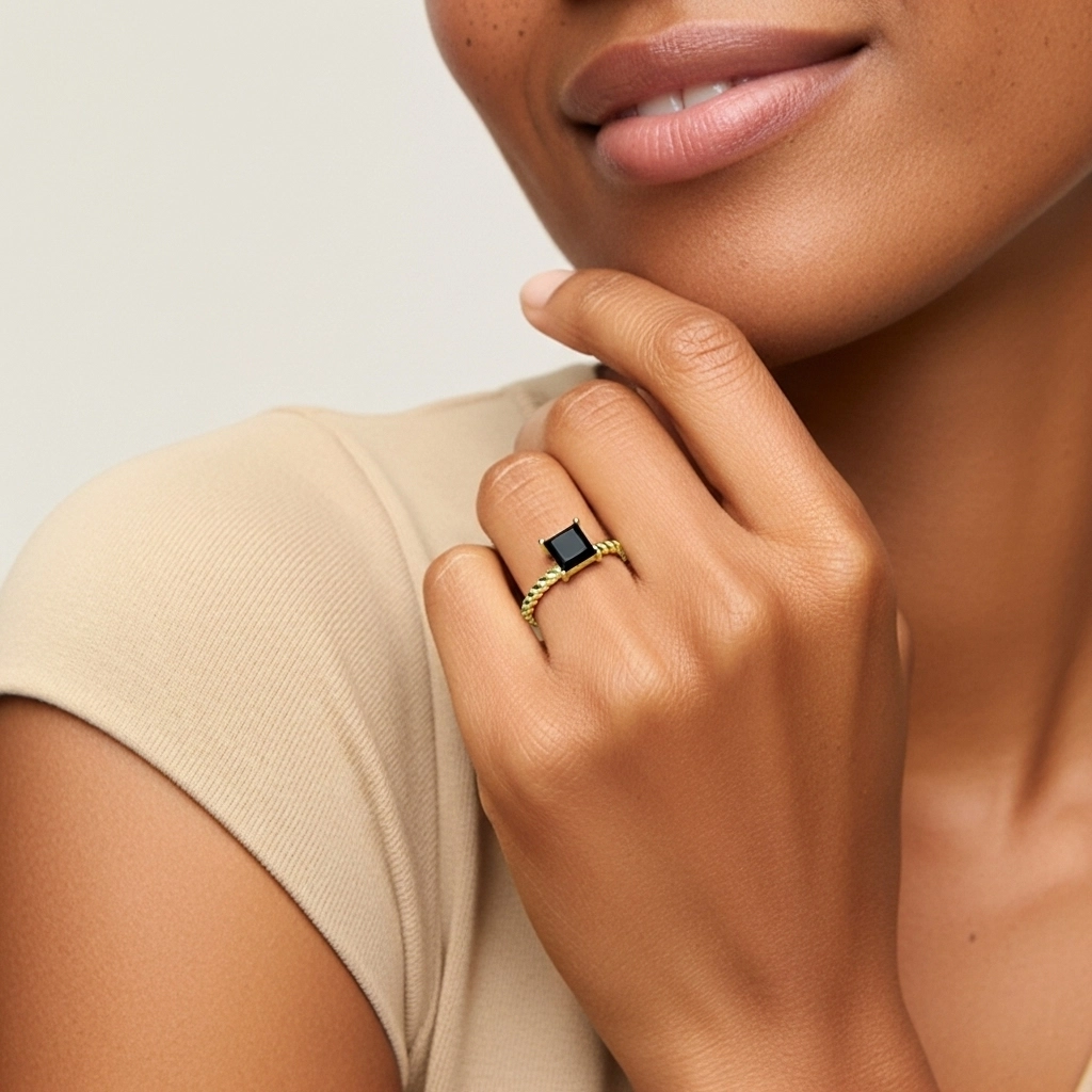 Modern Princess 1.00ct Cubic Zirconia Engagement Ring