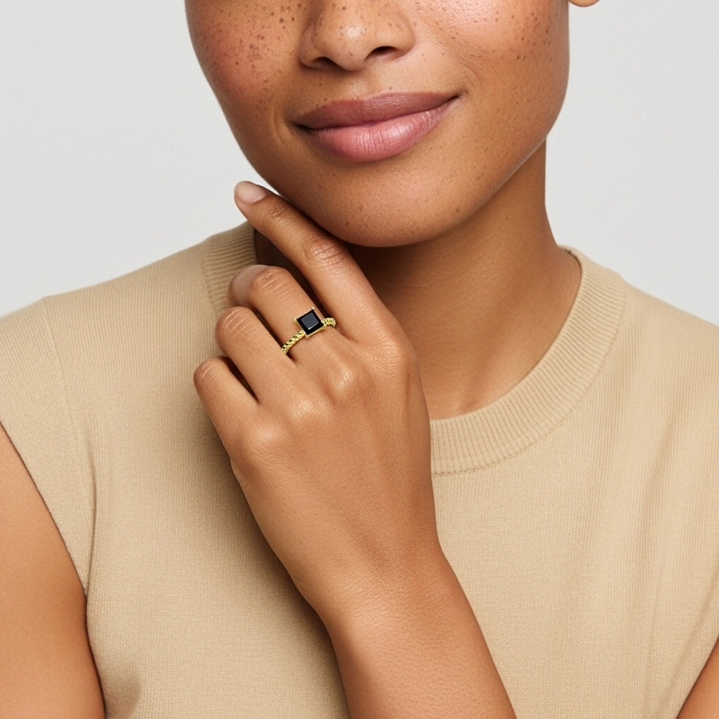 Modern Princess 1.00ct Cubic Zirconia Engagement Ring