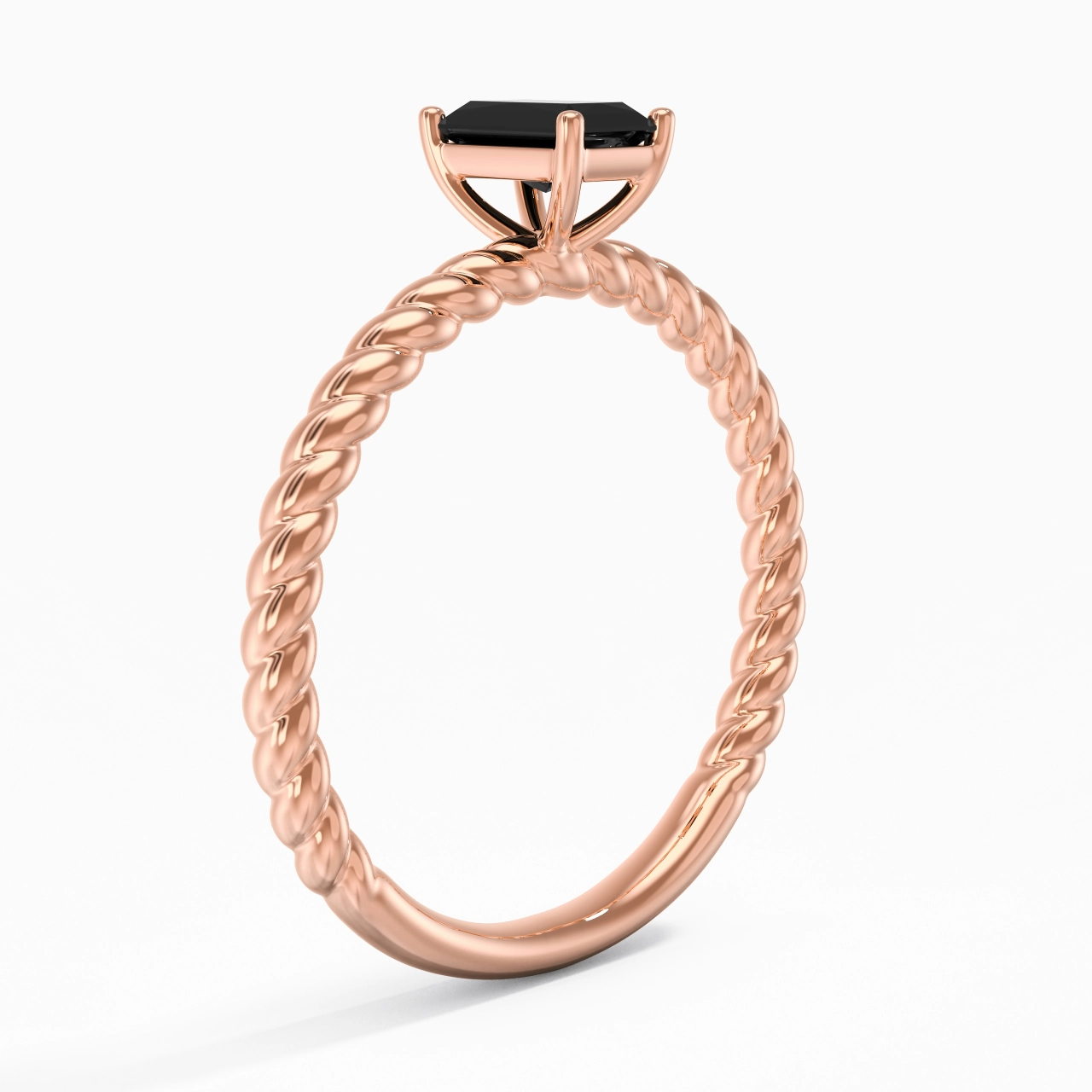 Modern Radiant 0.80ct Cubic Zirconia Engagement Ring