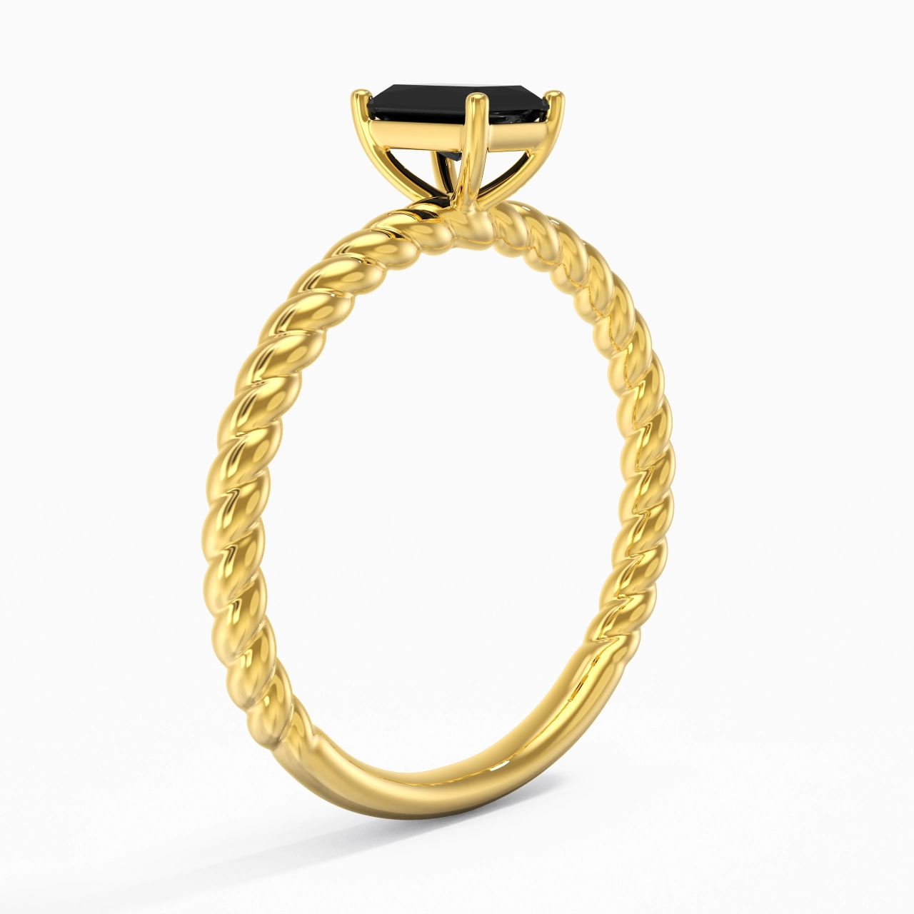 Modern Radiant 0.80ct Cubic Zirconia Engagement Ring