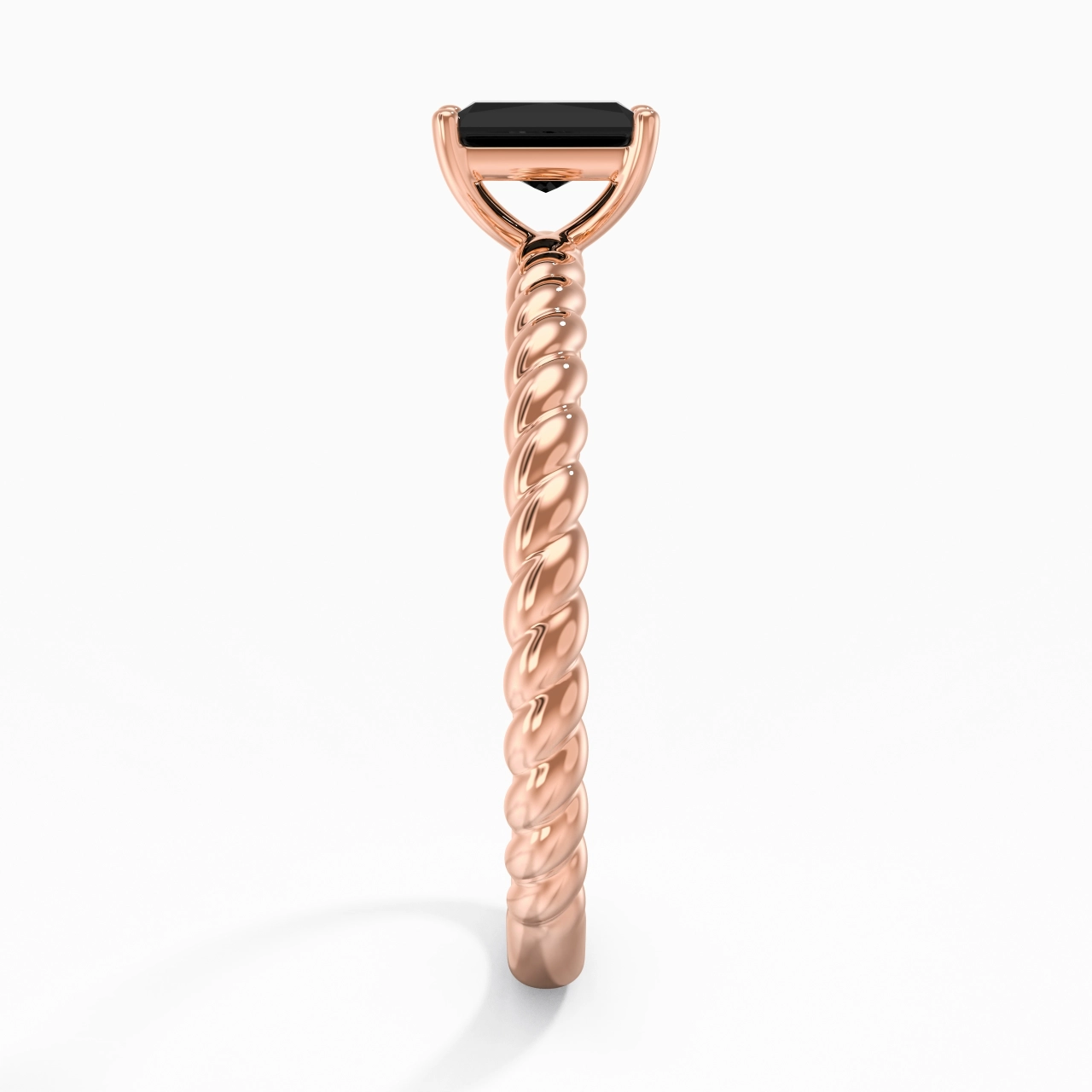 Modern Radiant 0.80ct Cubic Zirconia Engagement Ring