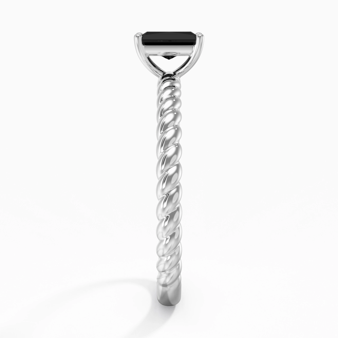 Modern Radiant 0.80ct Cubic Zirconia Engagement Ring